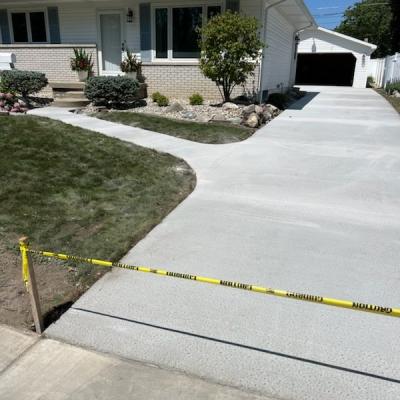 Concrete Driveway Swartz Creek Michigan Jj Concrete Contractor 2