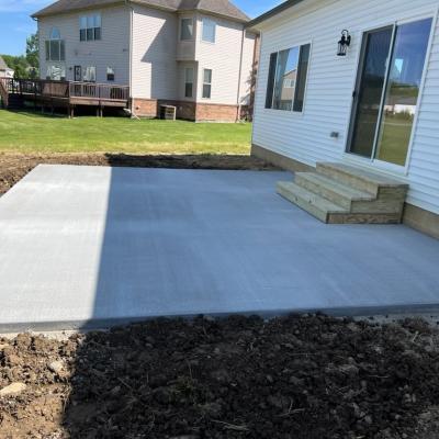 Concrete Patio Grand Blanc Mi Jj Concrete Contractor 2